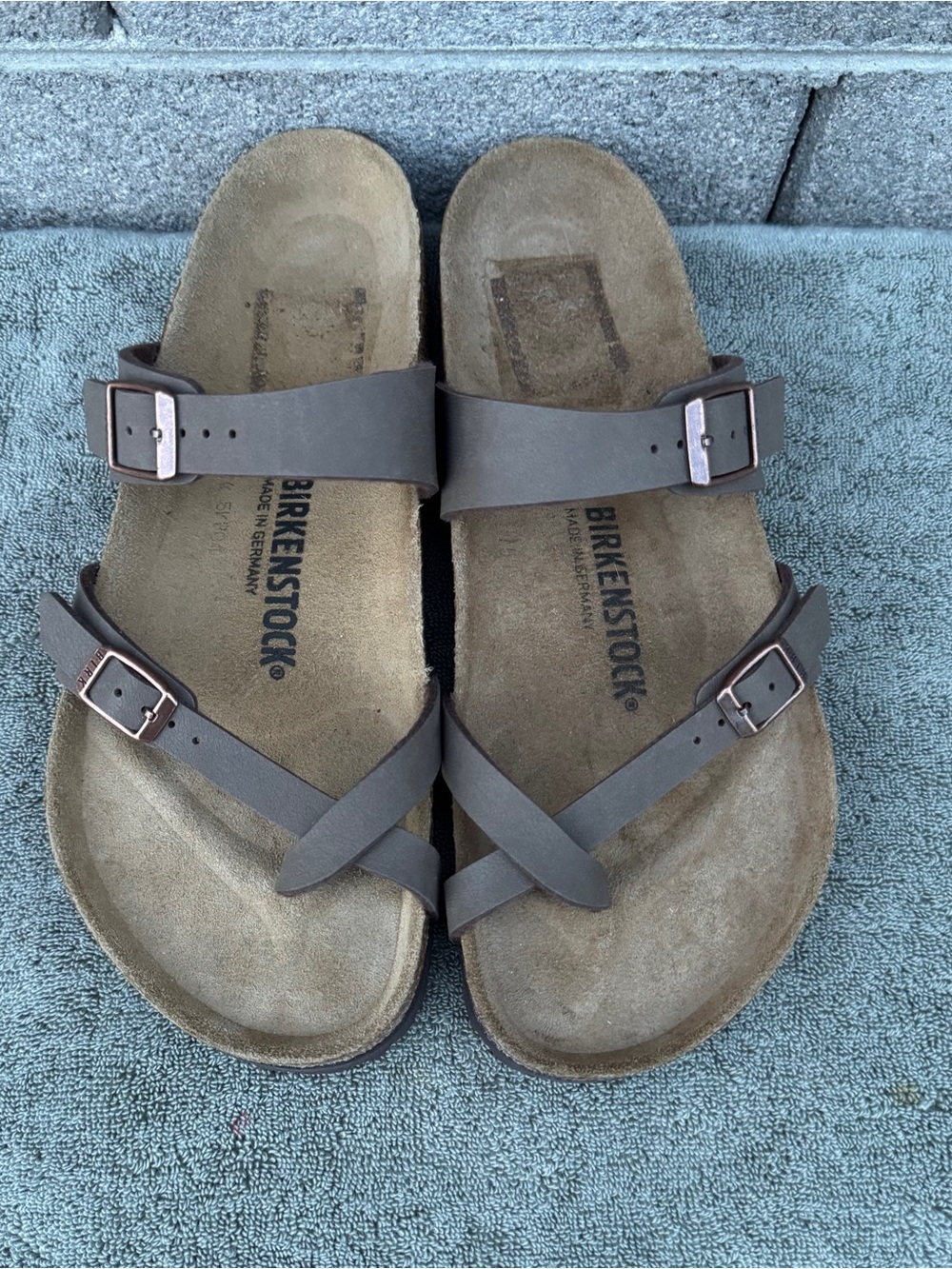 BIRKENSTOCK MAYARI BIRKO-FLOR WOMEN'S SANDALS BROWN SIZE US 11-11.5